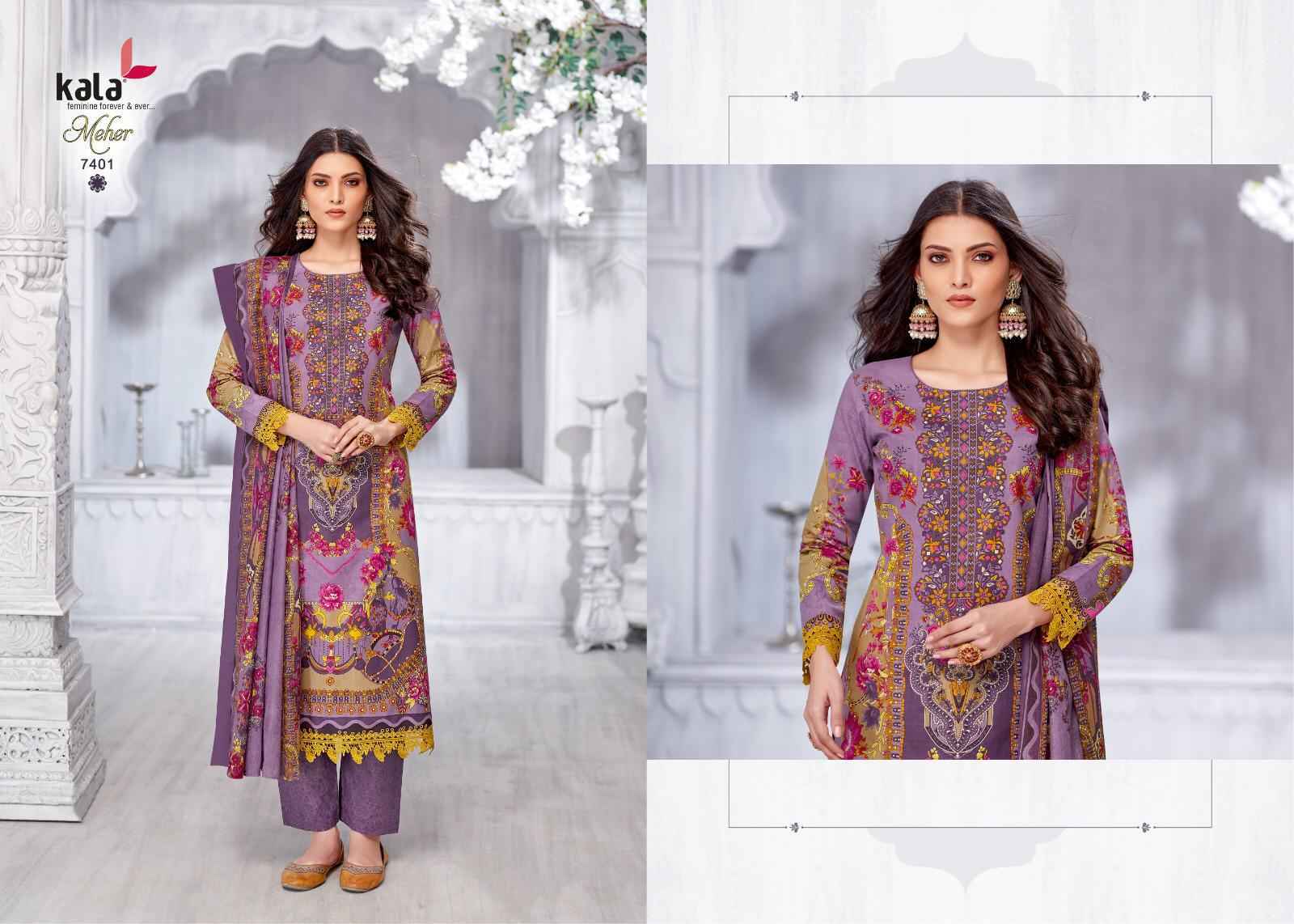 Kala Meher Vol 11 Cotton Dress Material 12 pcs Catalogue