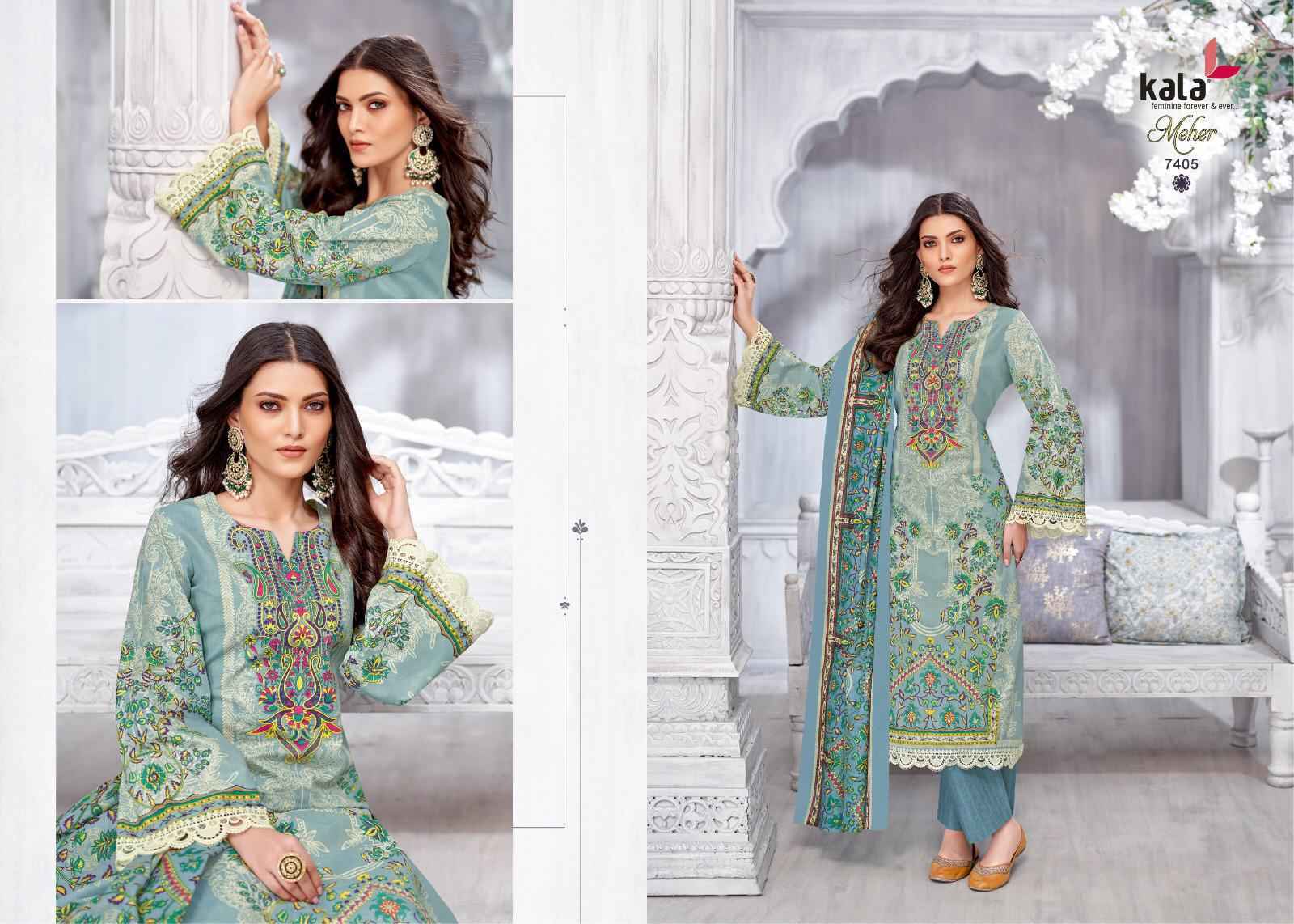 Kala Meher Vol 11 Cotton Dress Material 12 pcs Catalogue