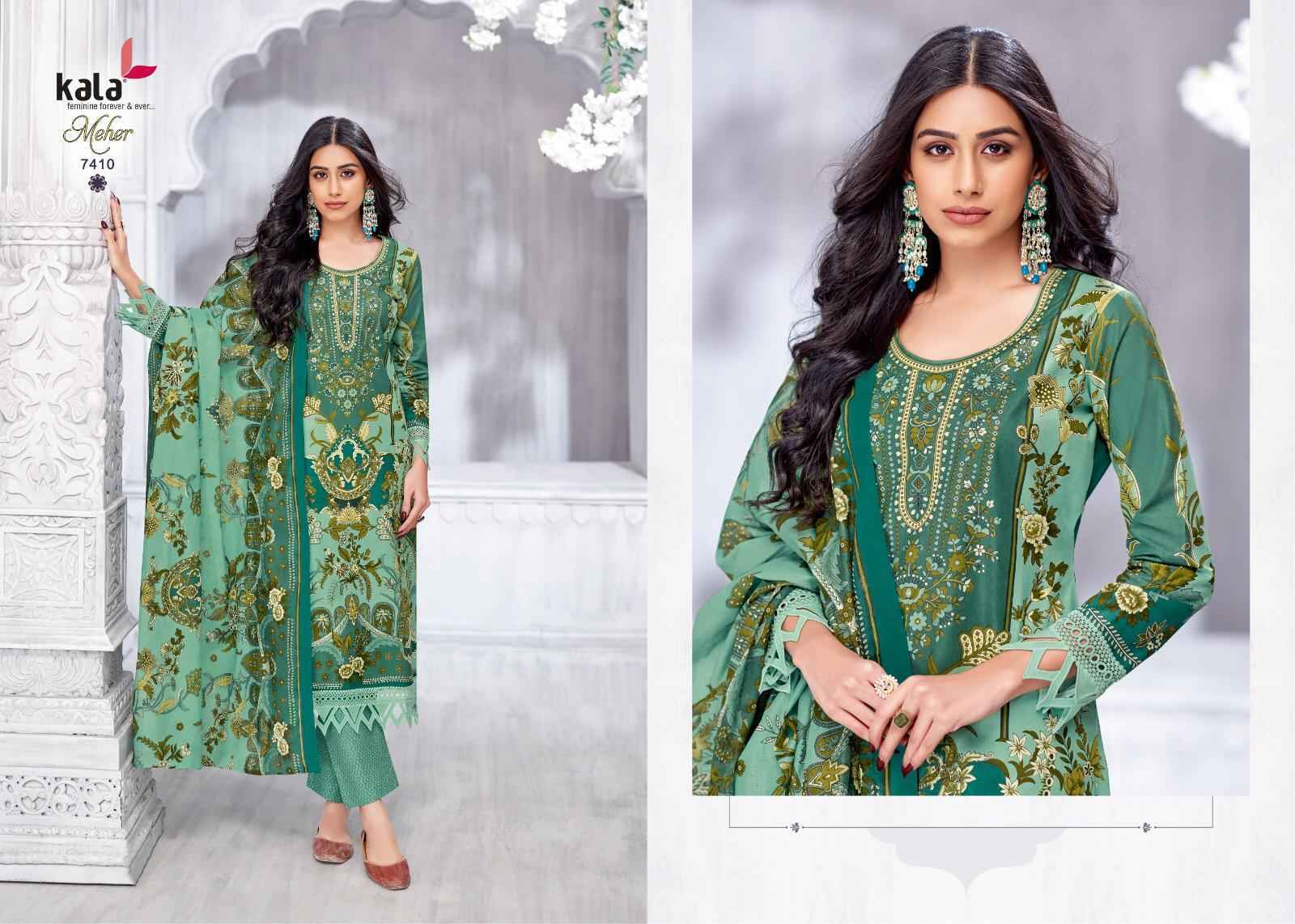 Kala Meher Vol 11 Cotton Dress Material 12 pcs Catalogue