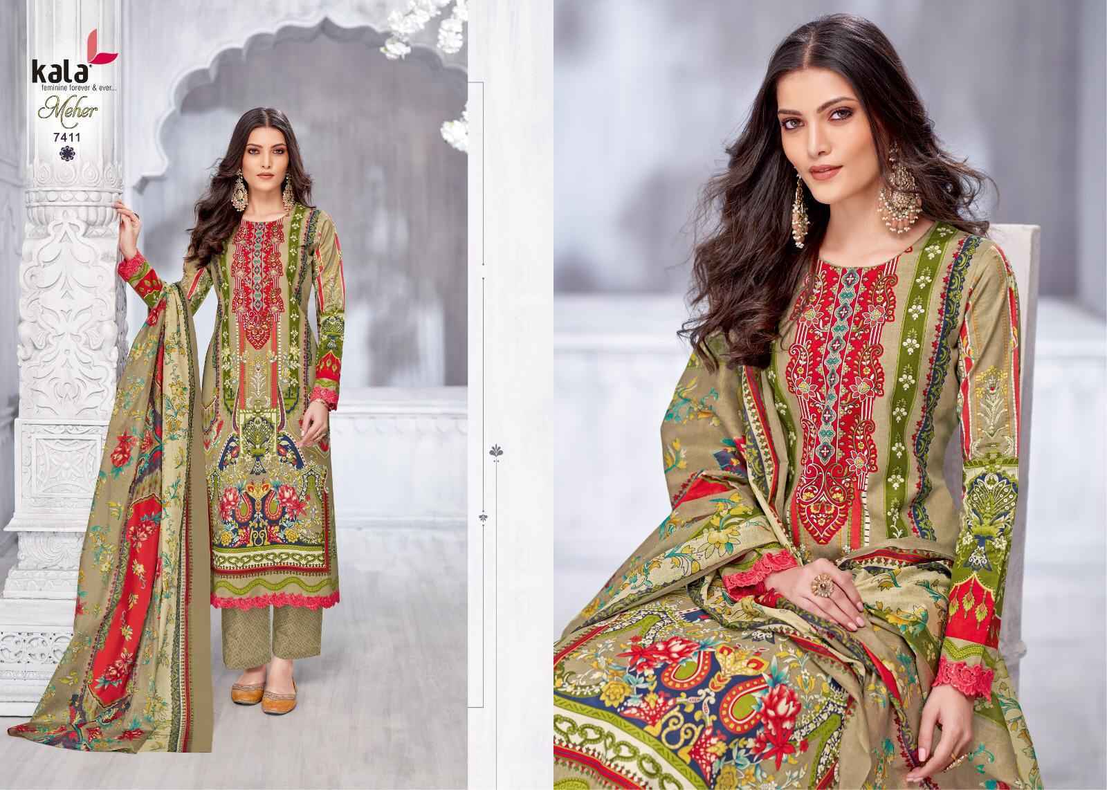 Kala Meher Vol 11 Cotton Dress Material 12 pcs Catalogue