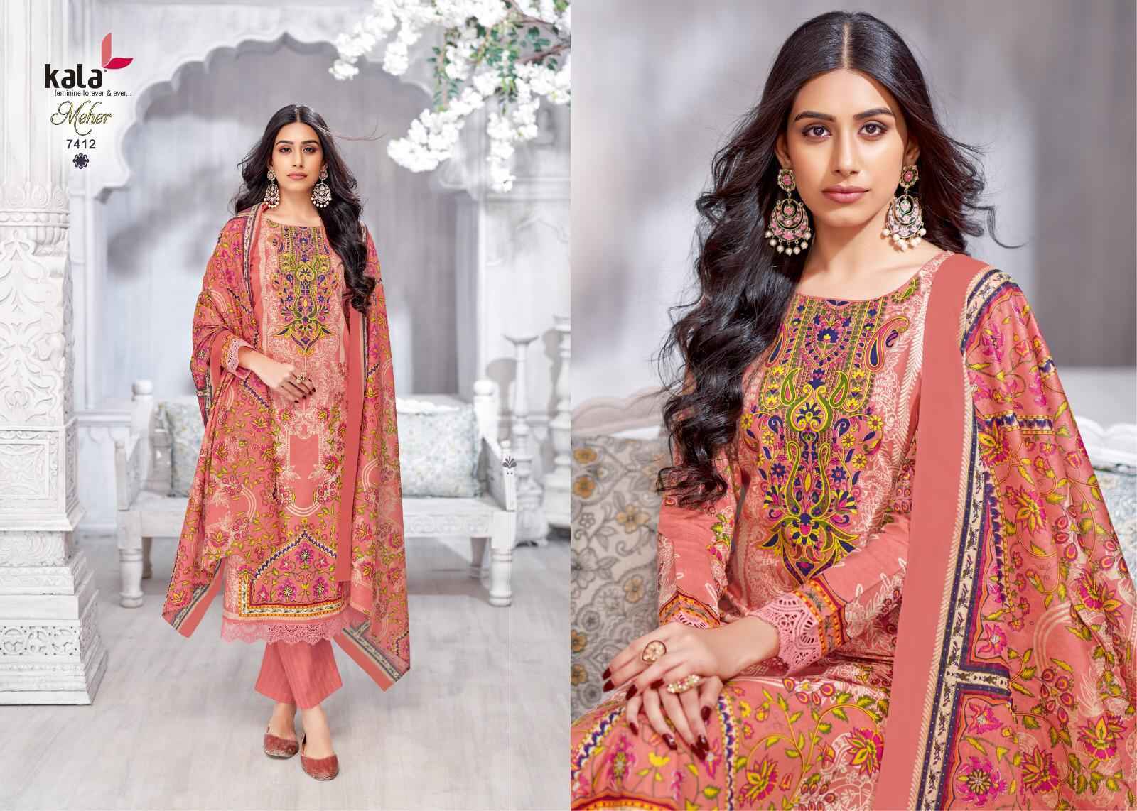 Kala Meher Vol 11 Cotton Dress Material 12 pcs Catalogue