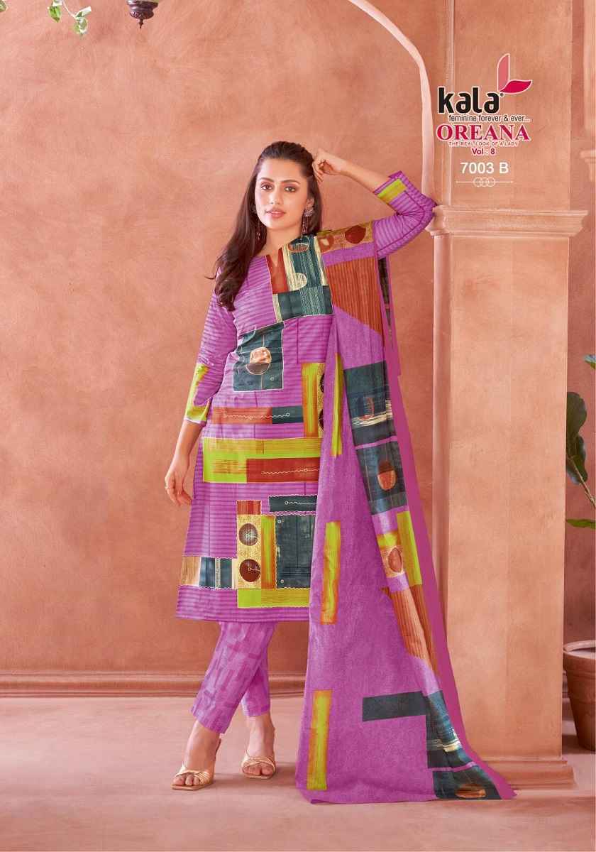 Kala Oreana Vol-8 Cotton Dress Material (12 pcs Catalogue)