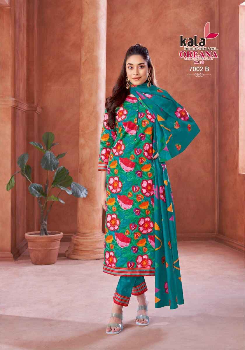 Kala Oreana Vol-8 Cotton Dress Material (12 pcs Catalogue)