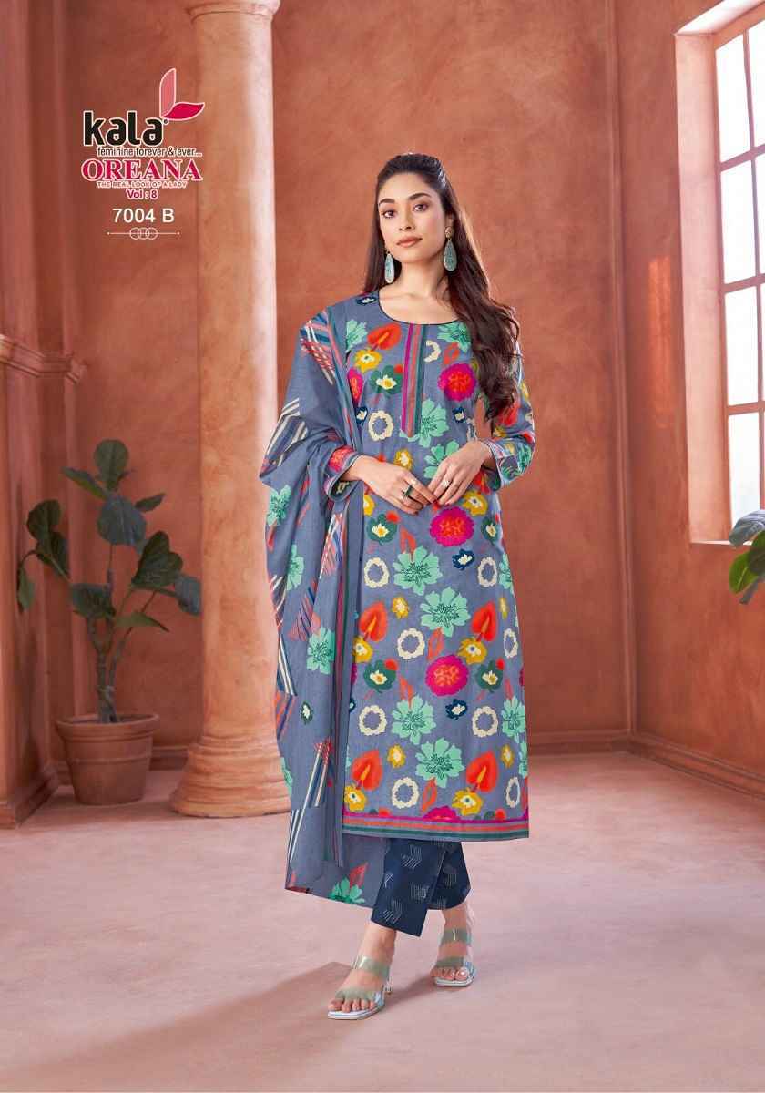Kala Oreana Vol-8 Cotton Dress Material (12 pcs Catalogue)