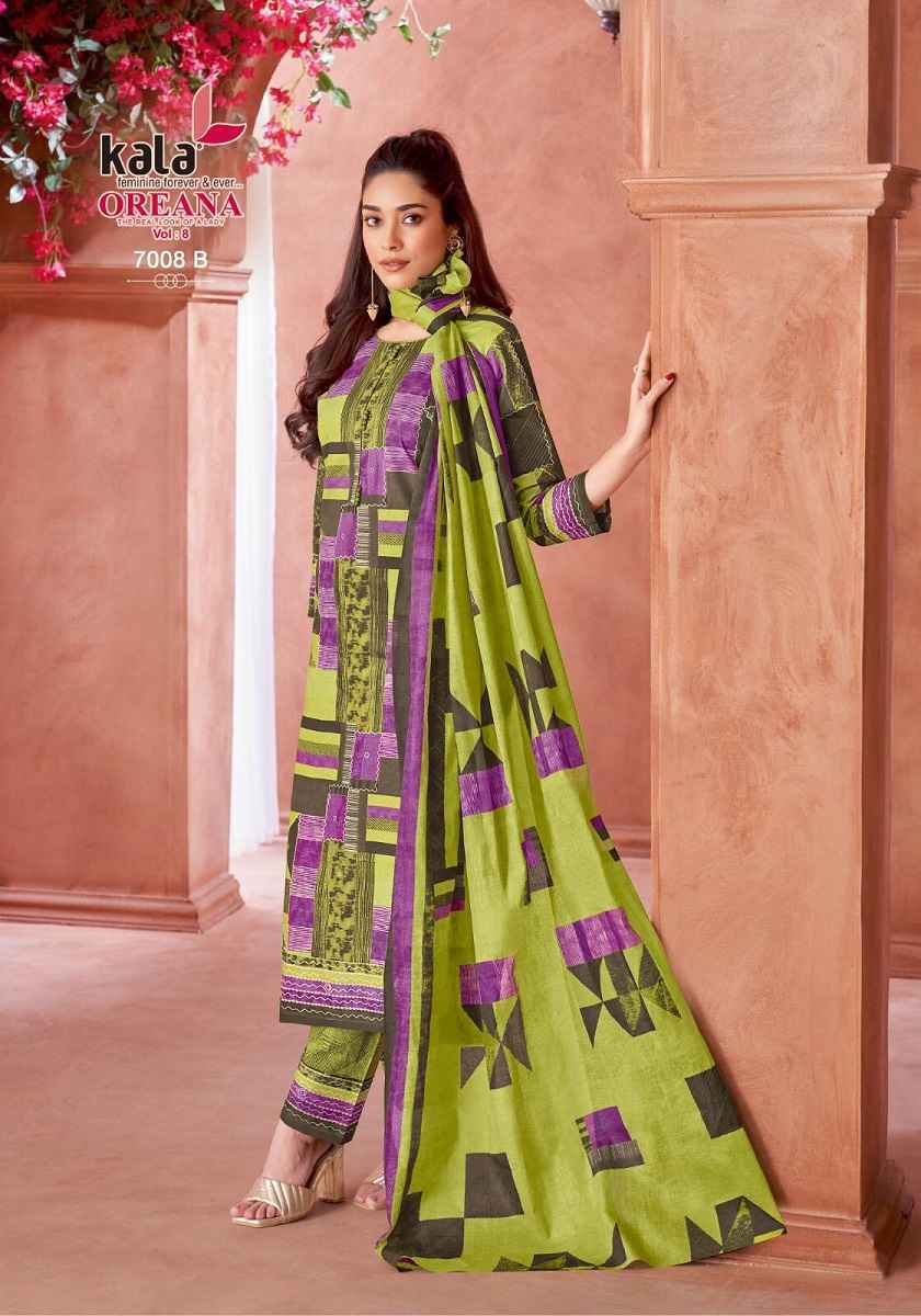 Kala Oreana Vol-8 Cotton Dress Material (12 pcs Catalogue)