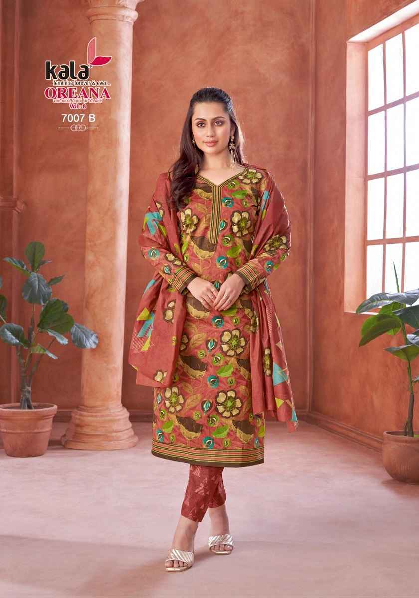 Kala Oreana Vol-8 Cotton Dress Material (12 pcs Catalogue)