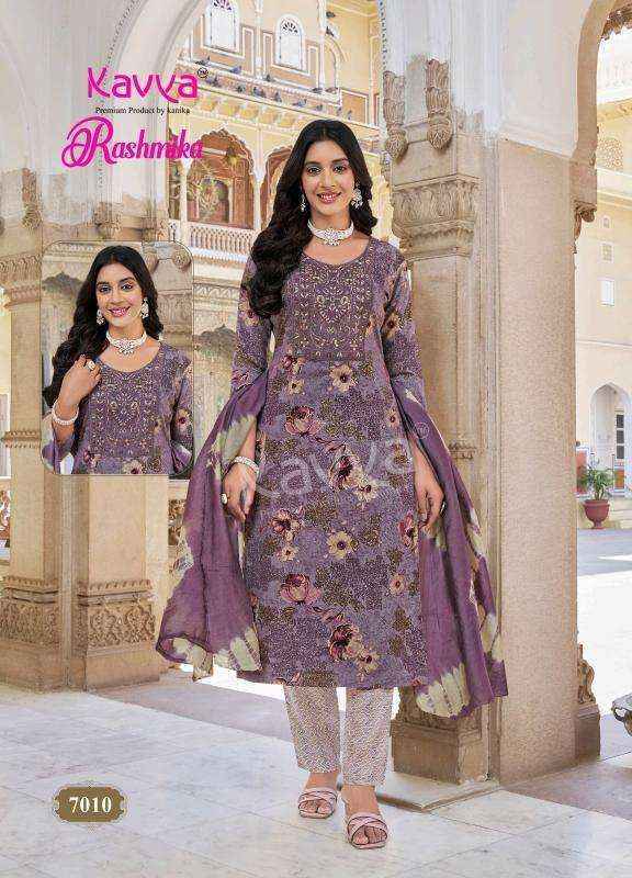 Kavya Rashmika Vol-7 Rayon Readymade Suit (10 pcs Catalogue)