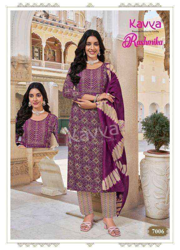 Kavya Rashmika Vol-7 Rayon Readymade Suit (10 pcs Catalogue)