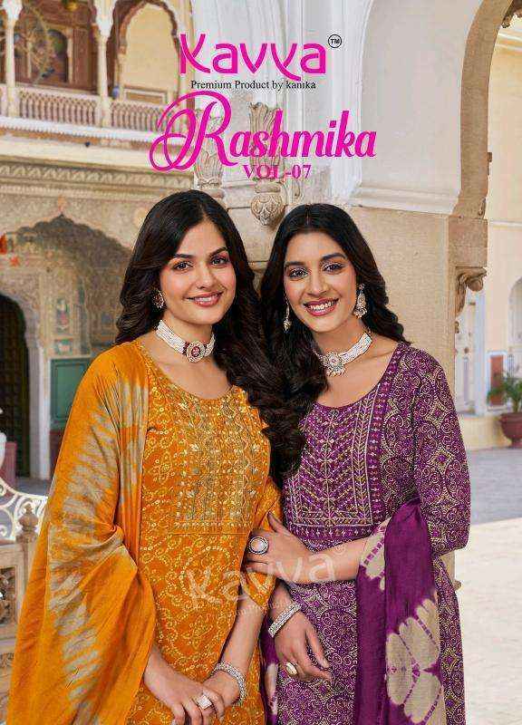 Kavya Rashmika Vol-7 Rayon Readymade Suit (10 pcs Catalogue)