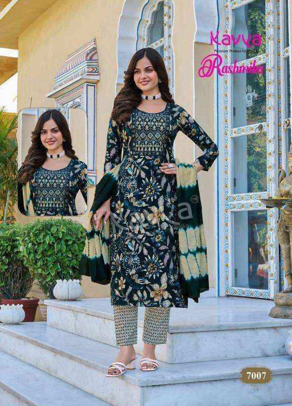 Kavya Rashmika Vol-7 Rayon Readymade Suit (10 pcs Catalogue)