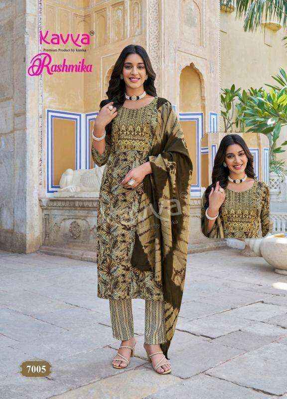 Kavya Rashmika Vol-7 Rayon Readymade Suit (10 pcs Catalogue)