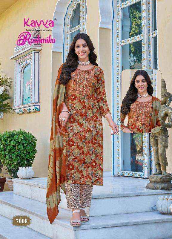 Kavya Rashmika Vol-7 Rayon Readymade Suit (10 pcs Catalogue)
