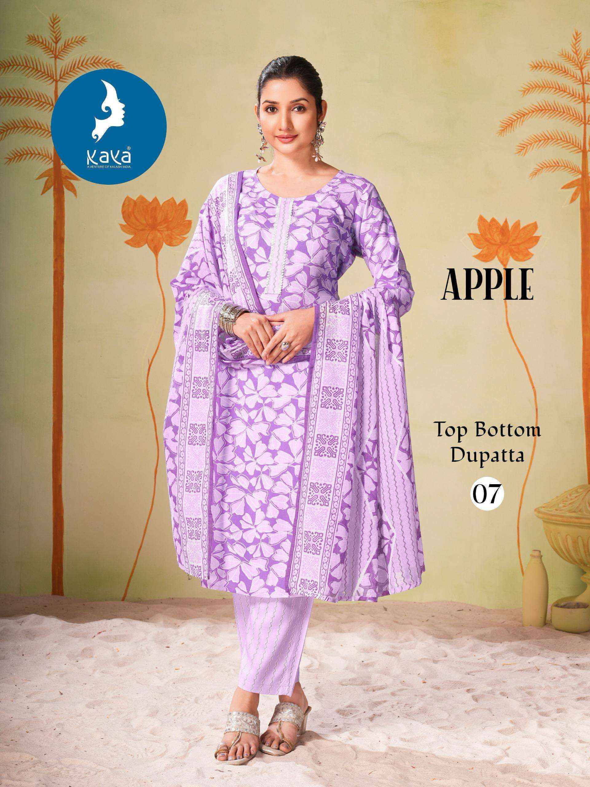 Kaya Apple Rayon Kurti Combo 8 pcs Catalogue