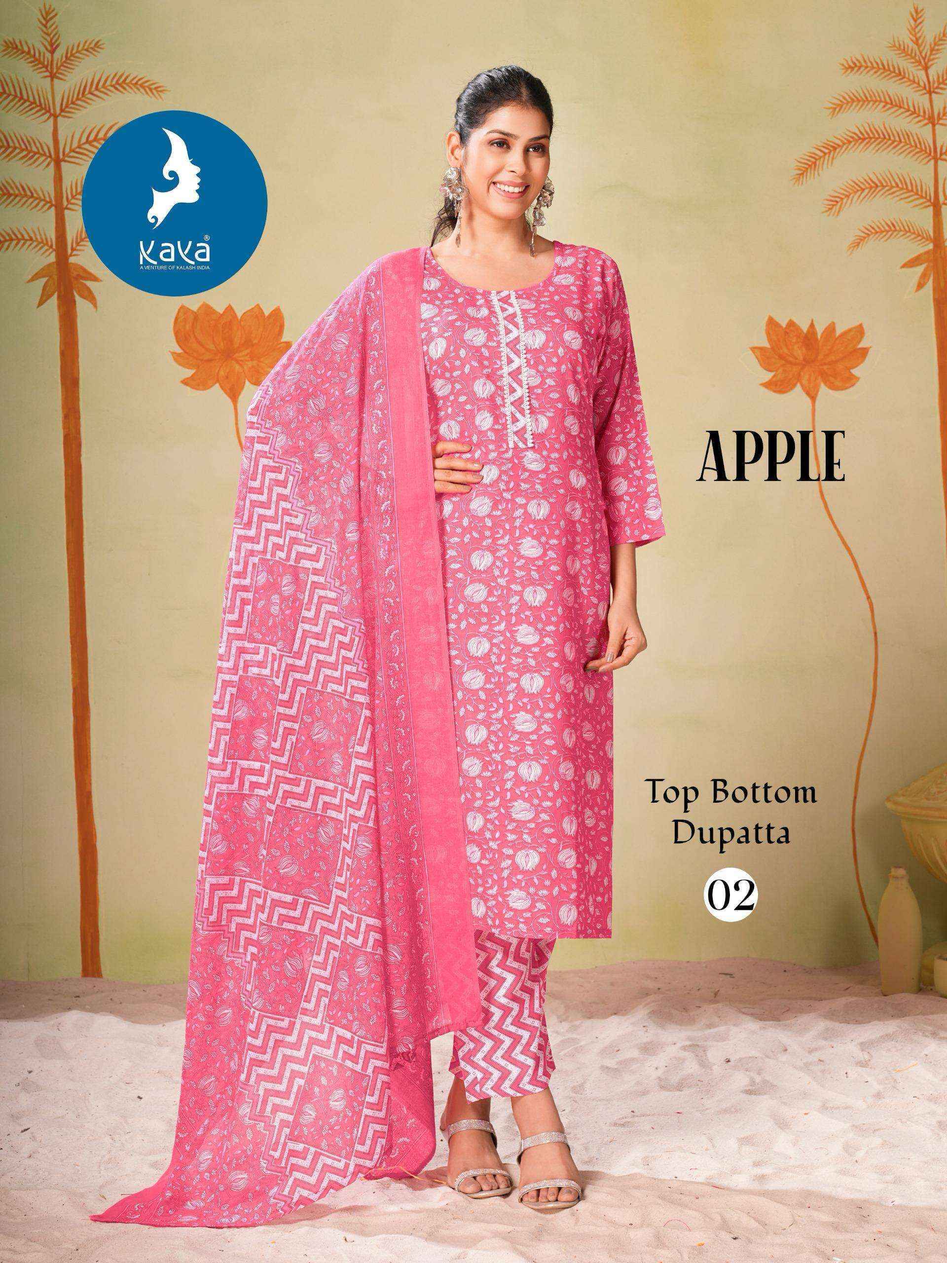 Kaya Apple Rayon Kurti Combo 8 pcs Catalogue