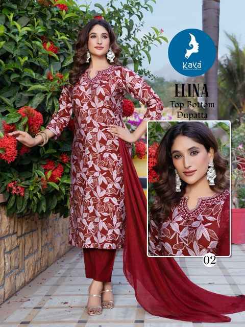 Kaya Elina Vertican Kurti Combo 6 pcs Catalogue