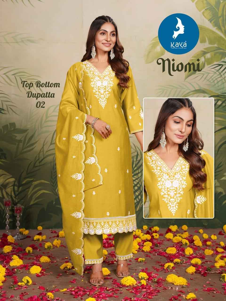 Kaya Niomi Vertican Readymade Suit (6 pcs Catalogue)