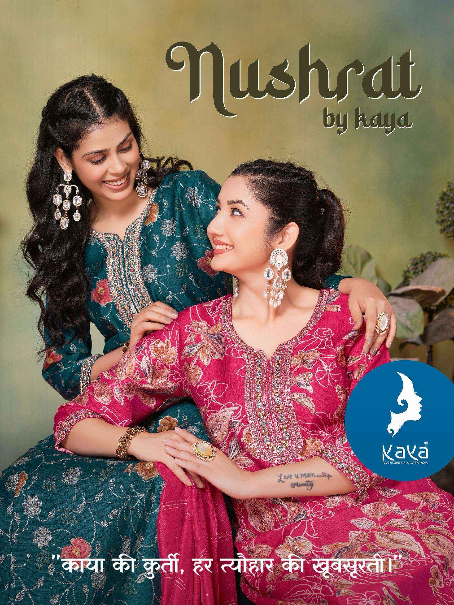 Kaya Nushrat Silk Kurti Combo 6 pcs Catalogue