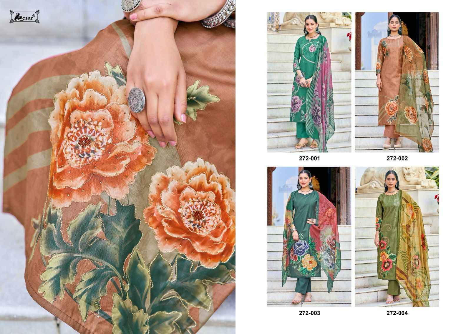 Kesar Heer Queen Musline Dress Material 4 pcs Catalogue