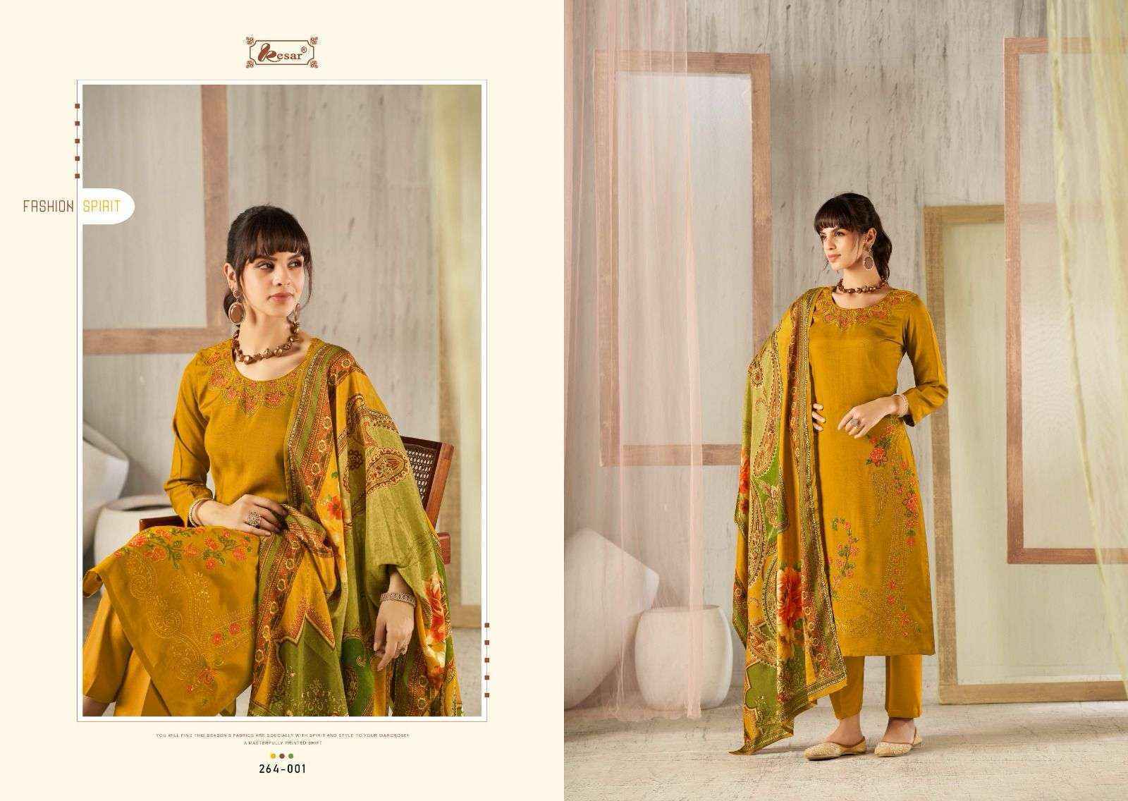Kesar Paridhan Viscouse Dress Material 4 pcs Catalogue