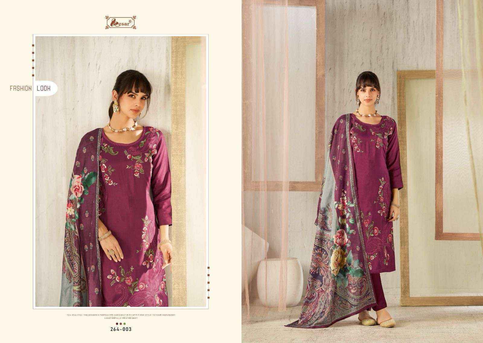 Kesar Paridhan Viscouse Dress Material 4 pcs Catalogue