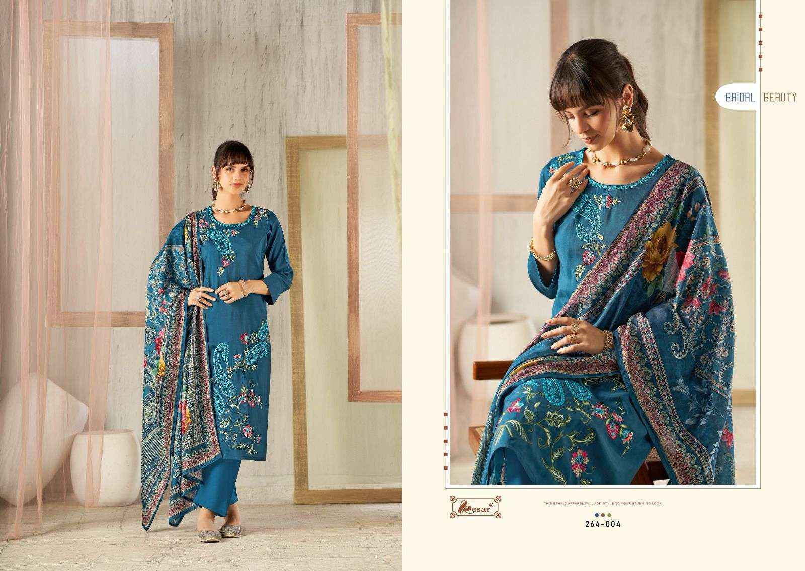Kesar Paridhan Viscouse Dress Material 4 pcs Catalogue