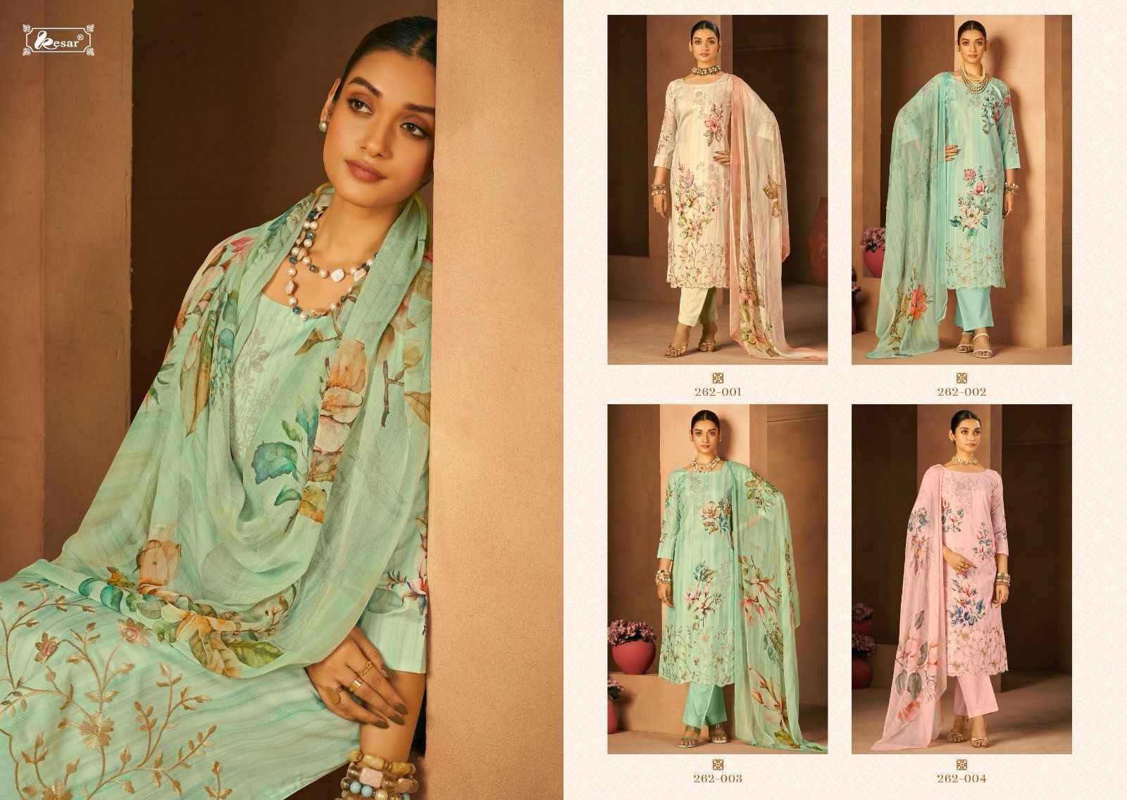 Kesar Shahin Musline Cotton Dress Material 4 pcs Catalogue