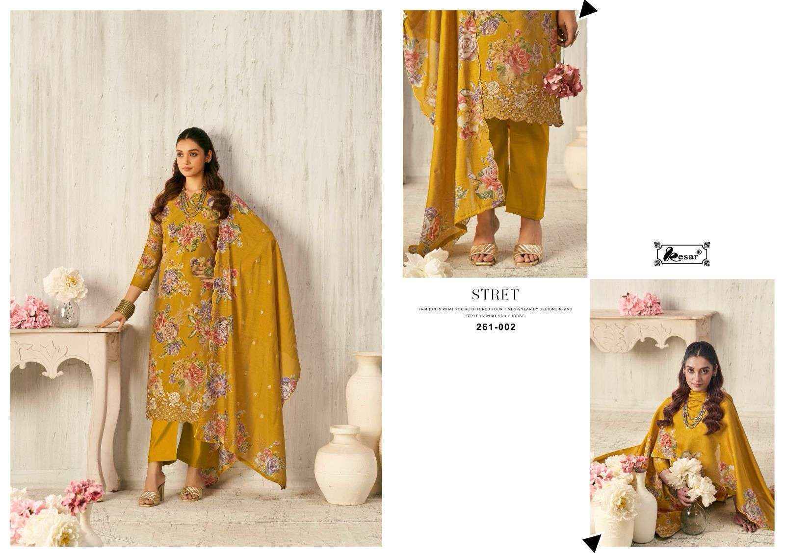 Kesar Sunflower Viscouse Musline Dress Material 6 pcs Catalogue