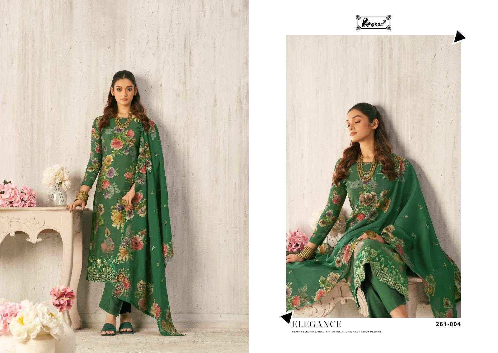 Kesar Sunflower Viscouse Musline Dress Material 6 pcs Catalogue