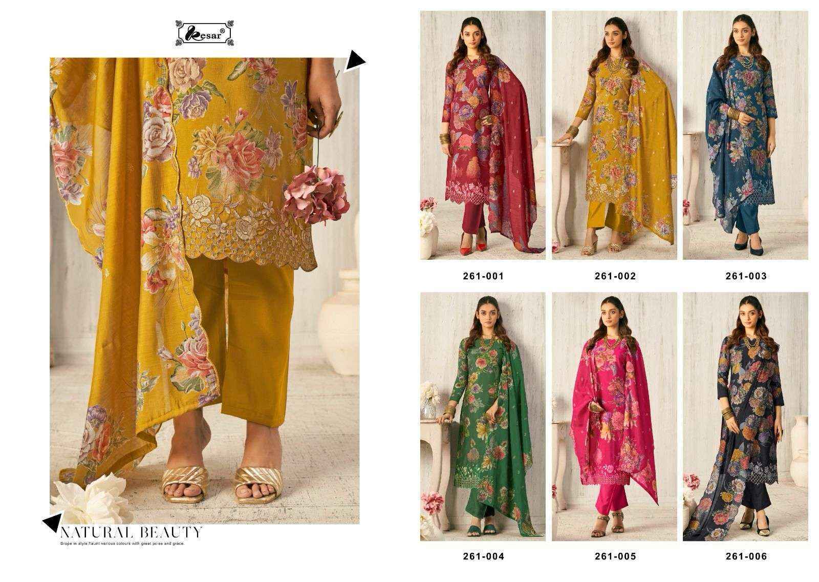 Kesar Sunflower Viscouse Musline Dress Material 6 pcs Catalogue