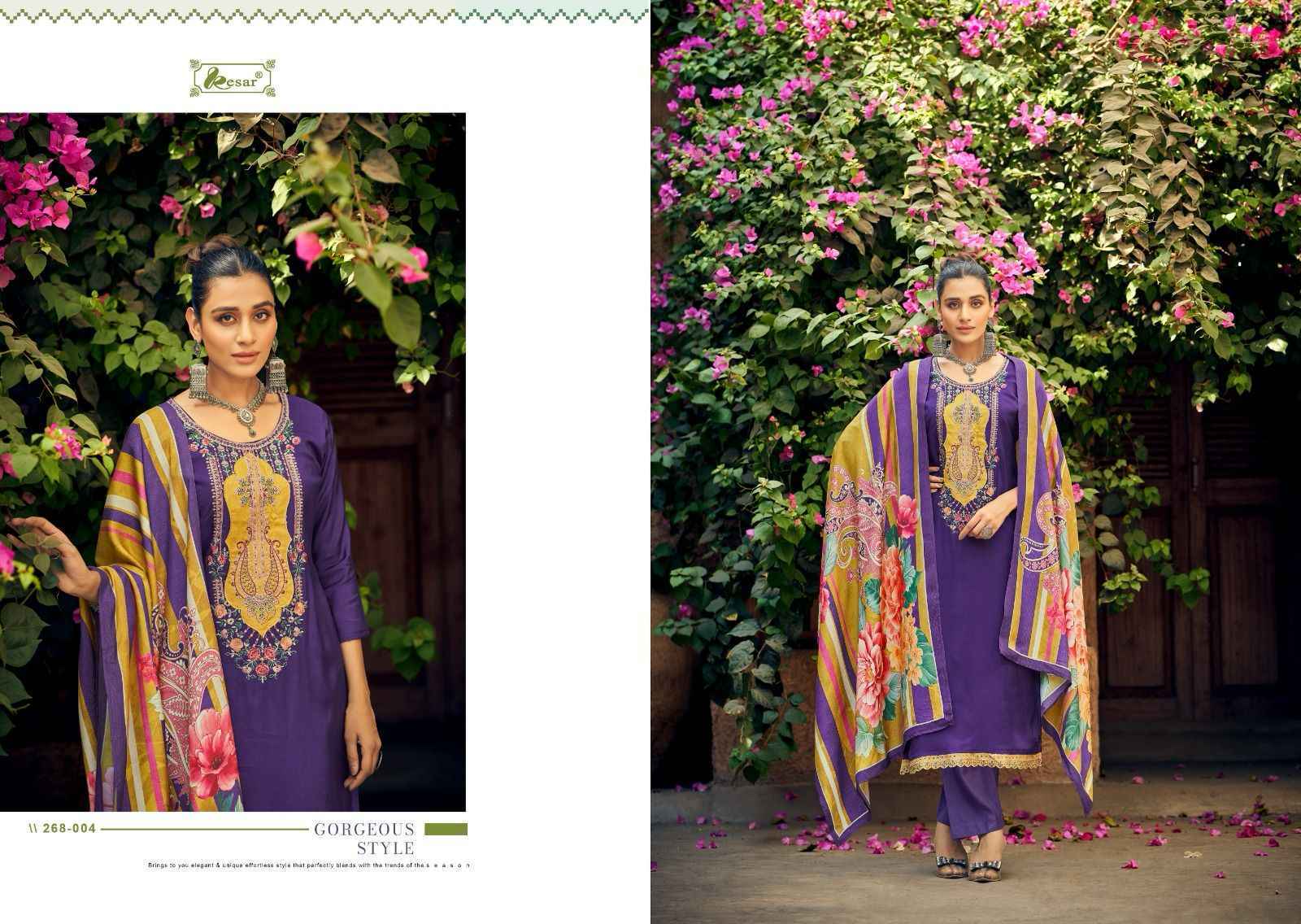 Kesar The Eknoor Choice Viscouse Musline Dress Material 4 pcs Catalogue