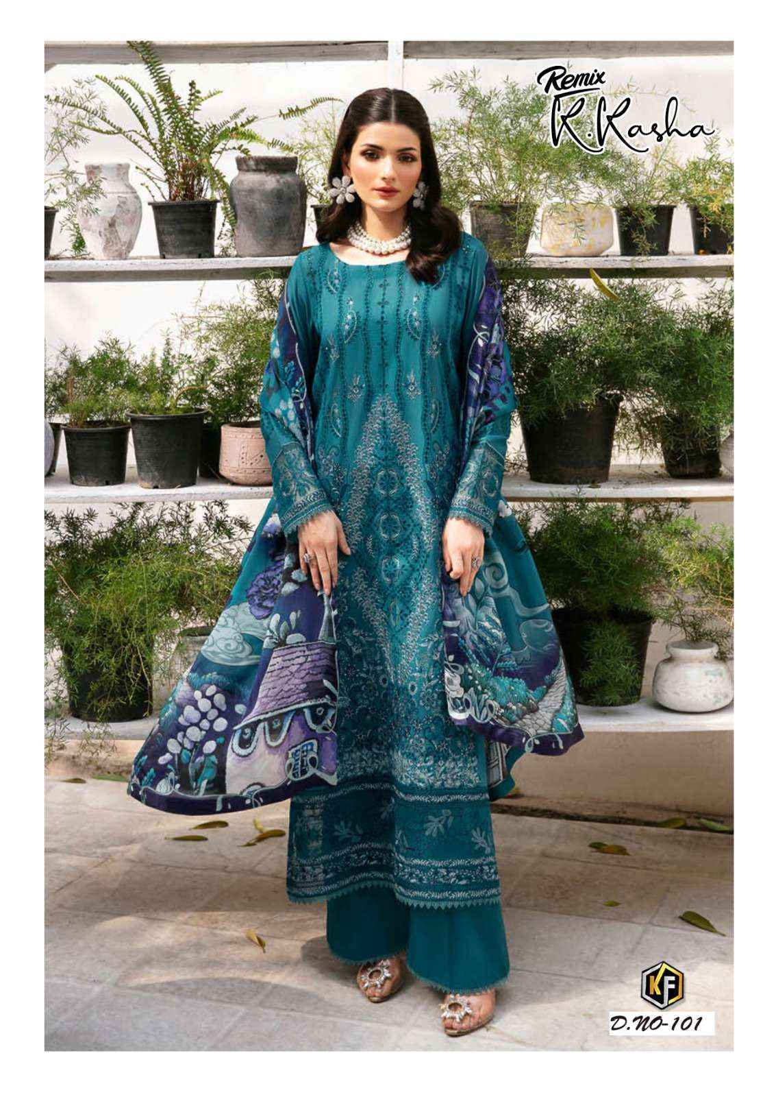 Keval Fab K Kasha Remix Readymade Cotton Dress (6 pcs Catalogue)