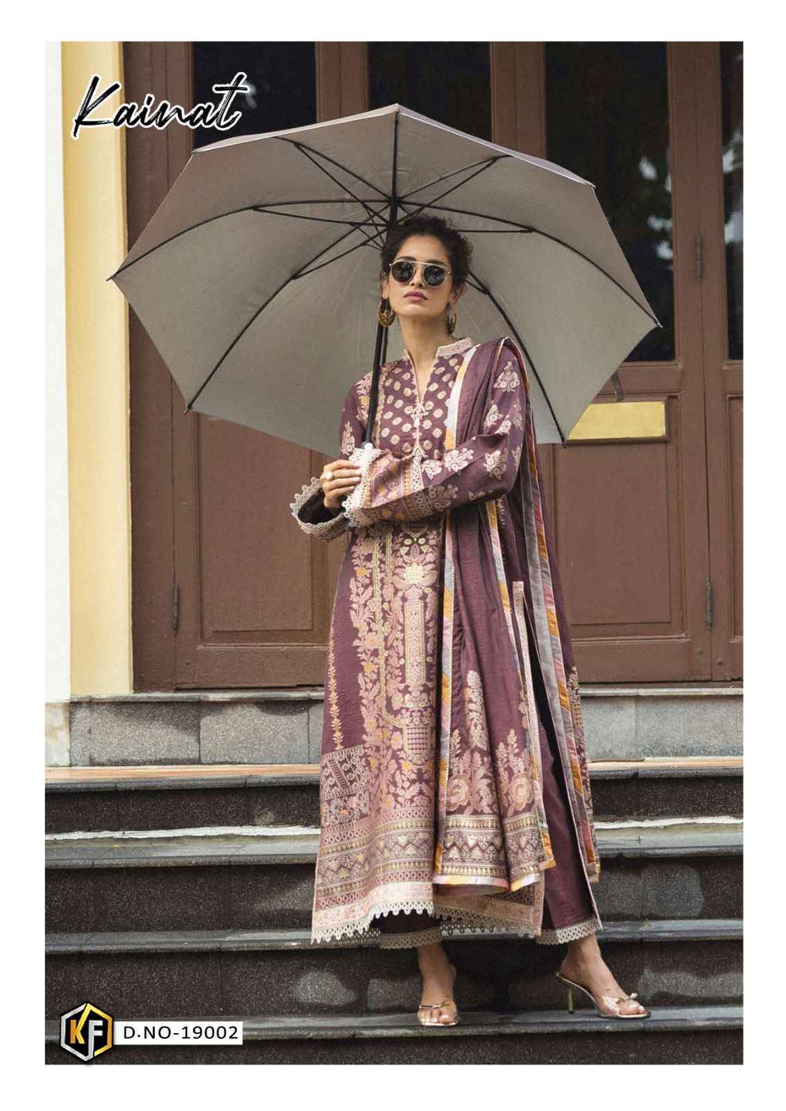 Keval Fab Kainat Vol 19 Lawn Cotton Dress Material 6 pcs Catalogue