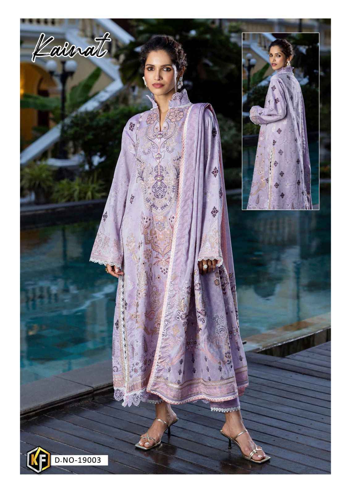 Keval Fab Kainat Vol 19 Lawn Cotton Dress Material 6 pcs Catalogue