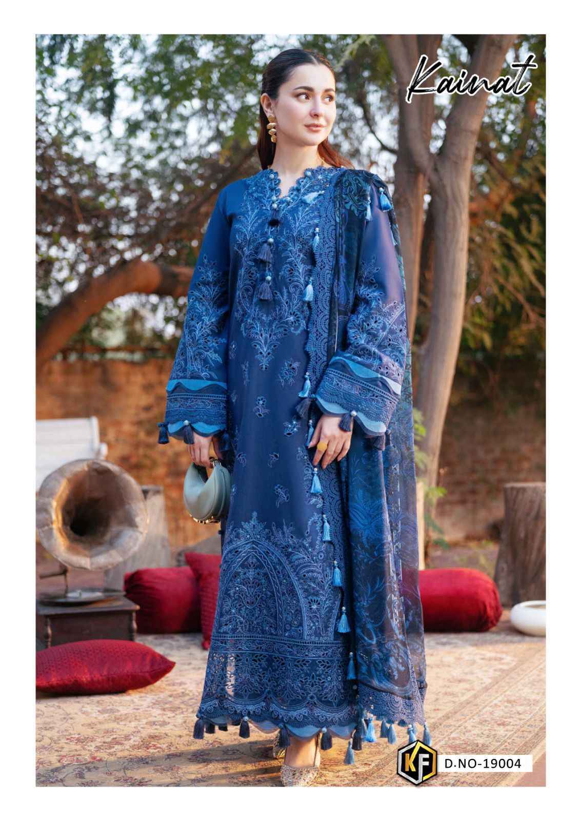 Keval Fab Kainat Vol 19 Lawn Cotton Dress Material 6 pcs Catalogue