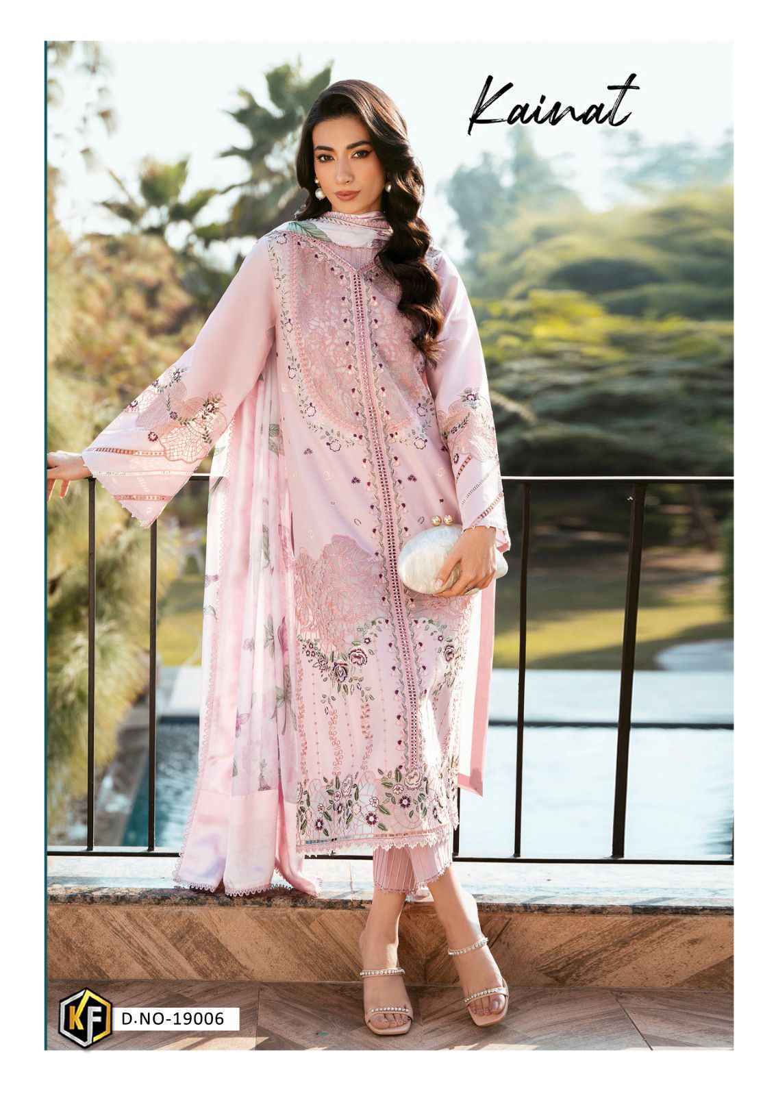 Keval Fab Kainat Vol 19 Lawn Cotton Dress Material 6 pcs Catalogue