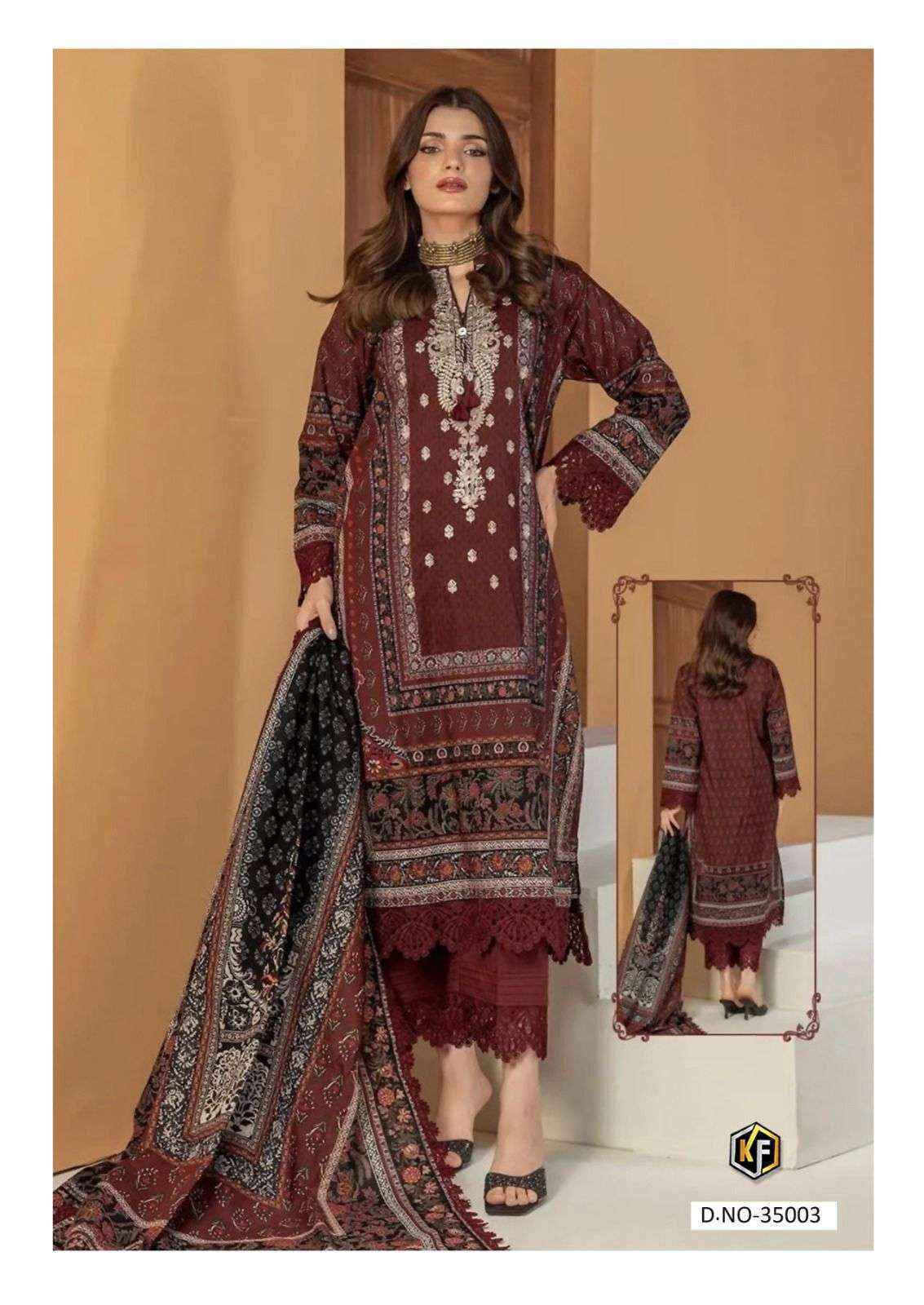 Keval Fab Maria B Vol-35 Readymade Cotton Dress Material (6 pcs Catalogue)