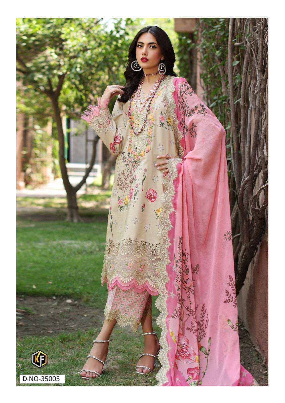 Keval Fab Maria B Vol-35 Readymade Cotton Dress Material (6 pcs Catalogue)