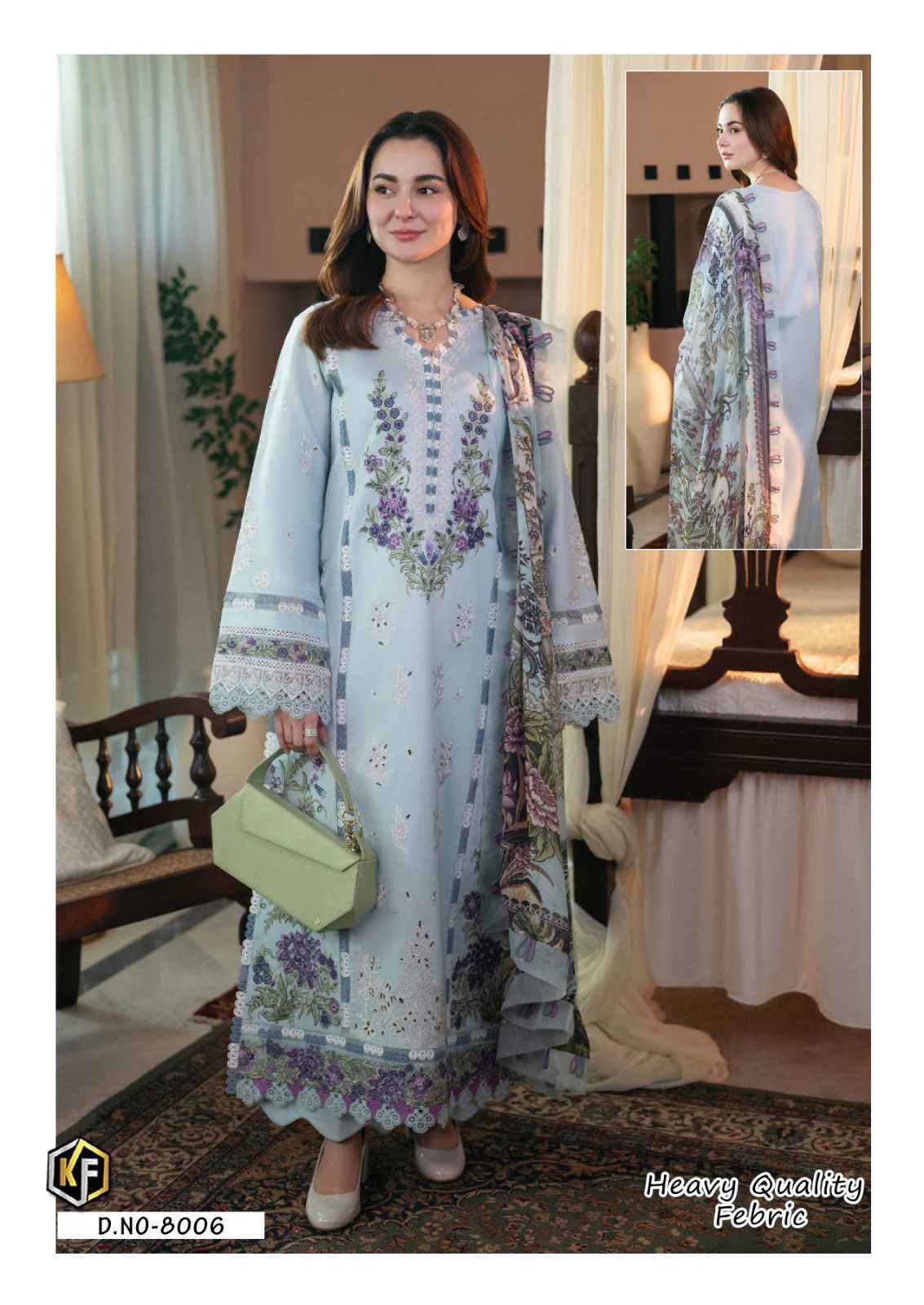 Keval Fab Soha Nazir Luxury Vol-8 Cotton Dress Material (6 pcs Catalogue)