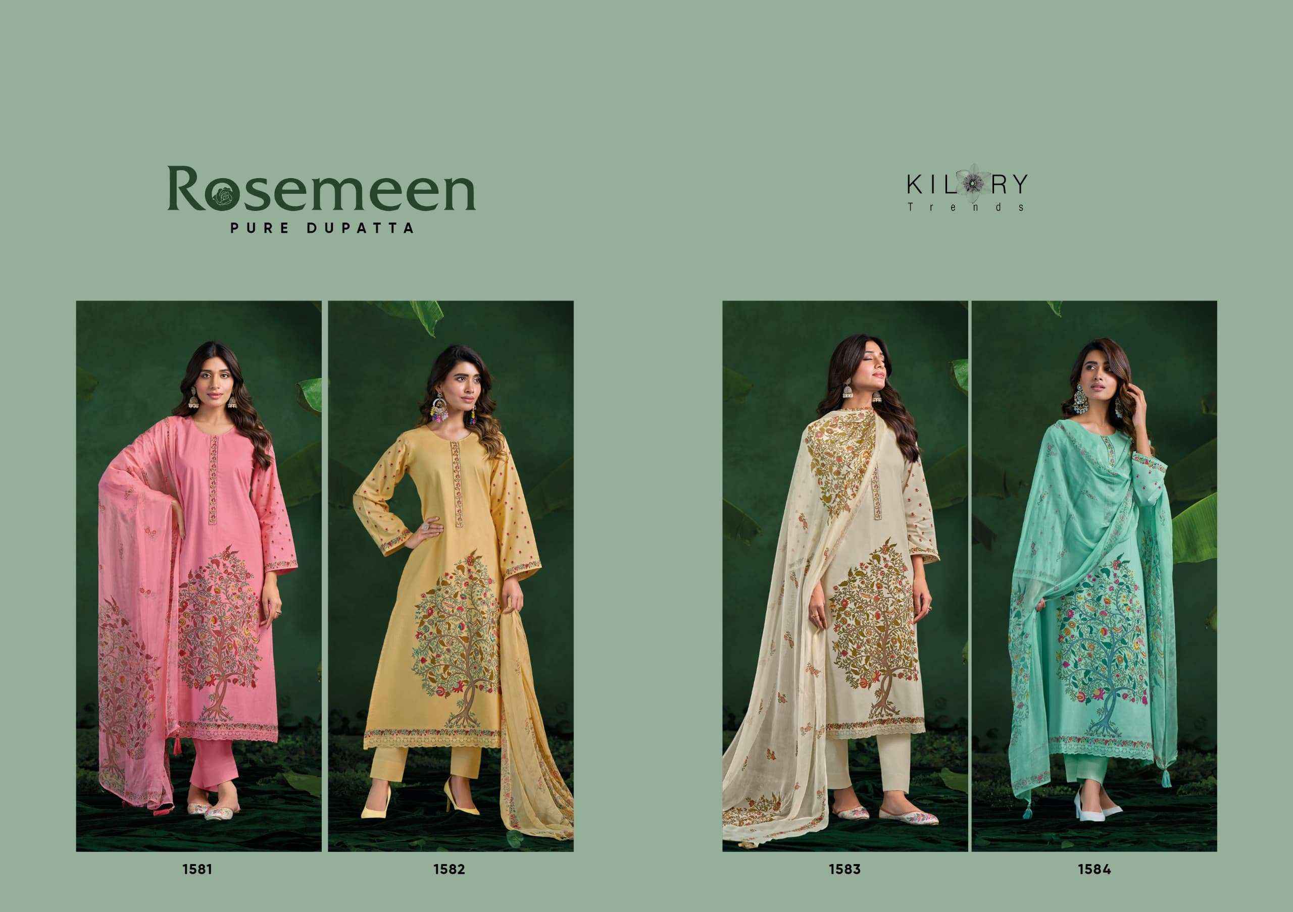 Kilory Trends Rosemeen Cotton Dress Material (4 pcs Catalogue)