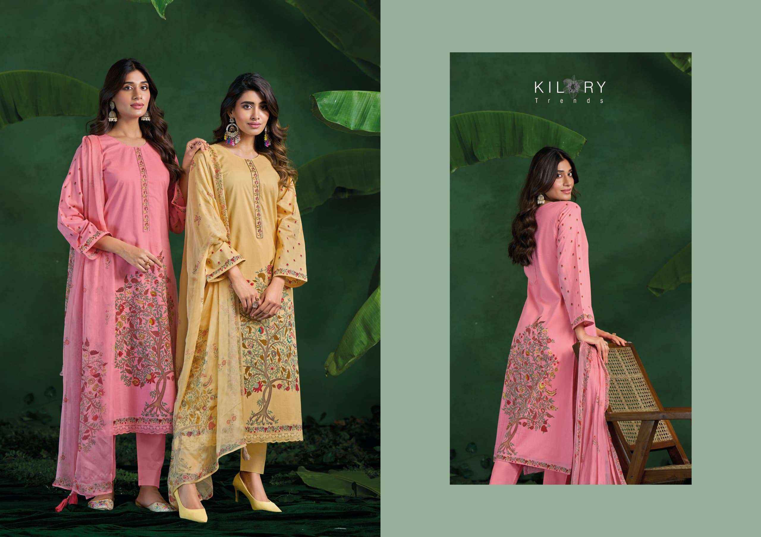 Kilory Trends Rosemeen Cotton Dress Material (4 pcs Catalogue)