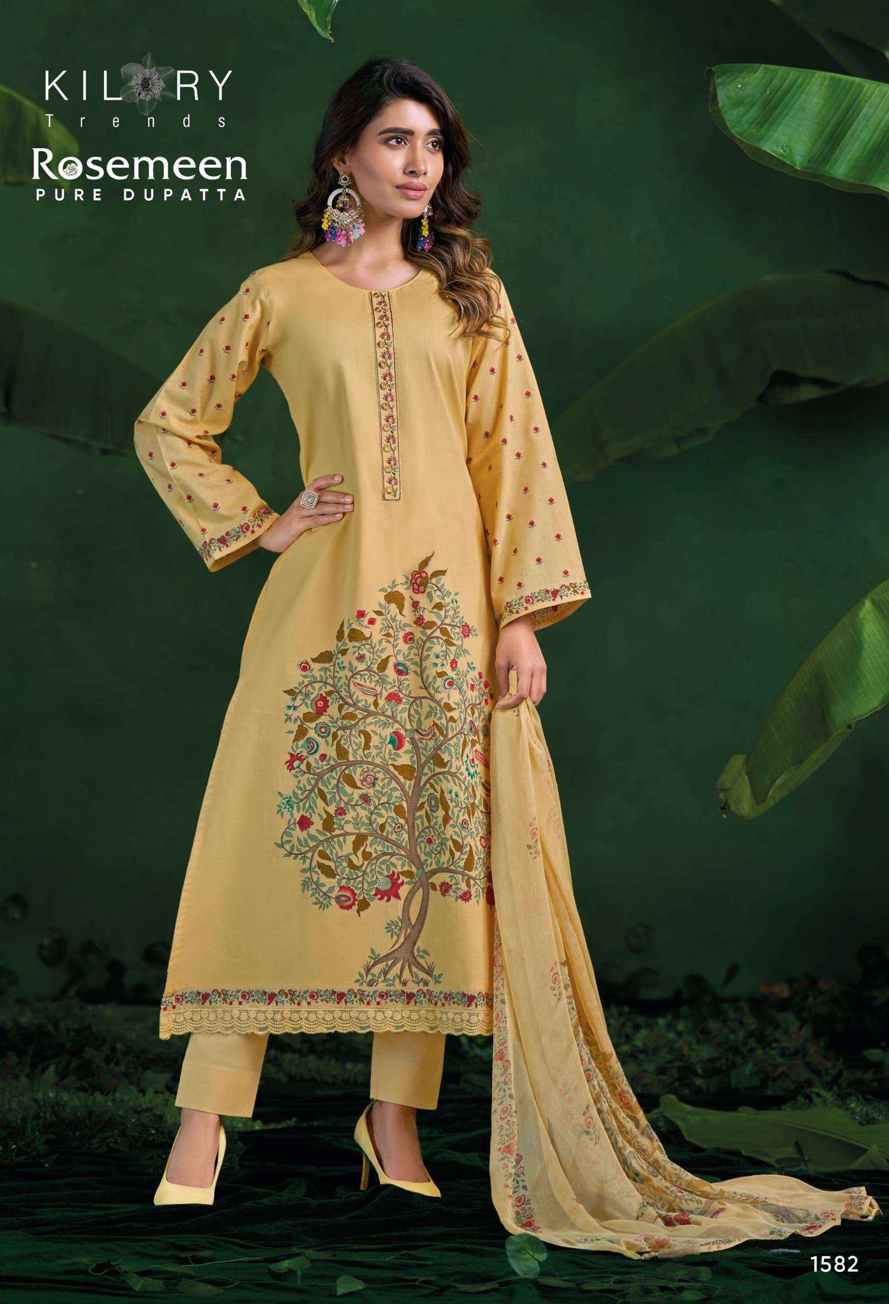 Kilory Trends Rosemeen Cotton Dress Material (4 pcs Catalogue)