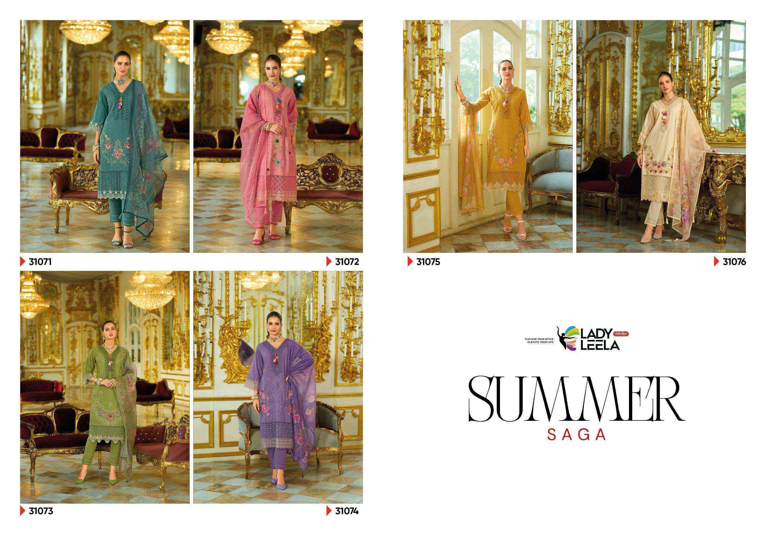 Lady Leela Summer Saga Cotton Readymade Suit (6 pcs Catalogue)