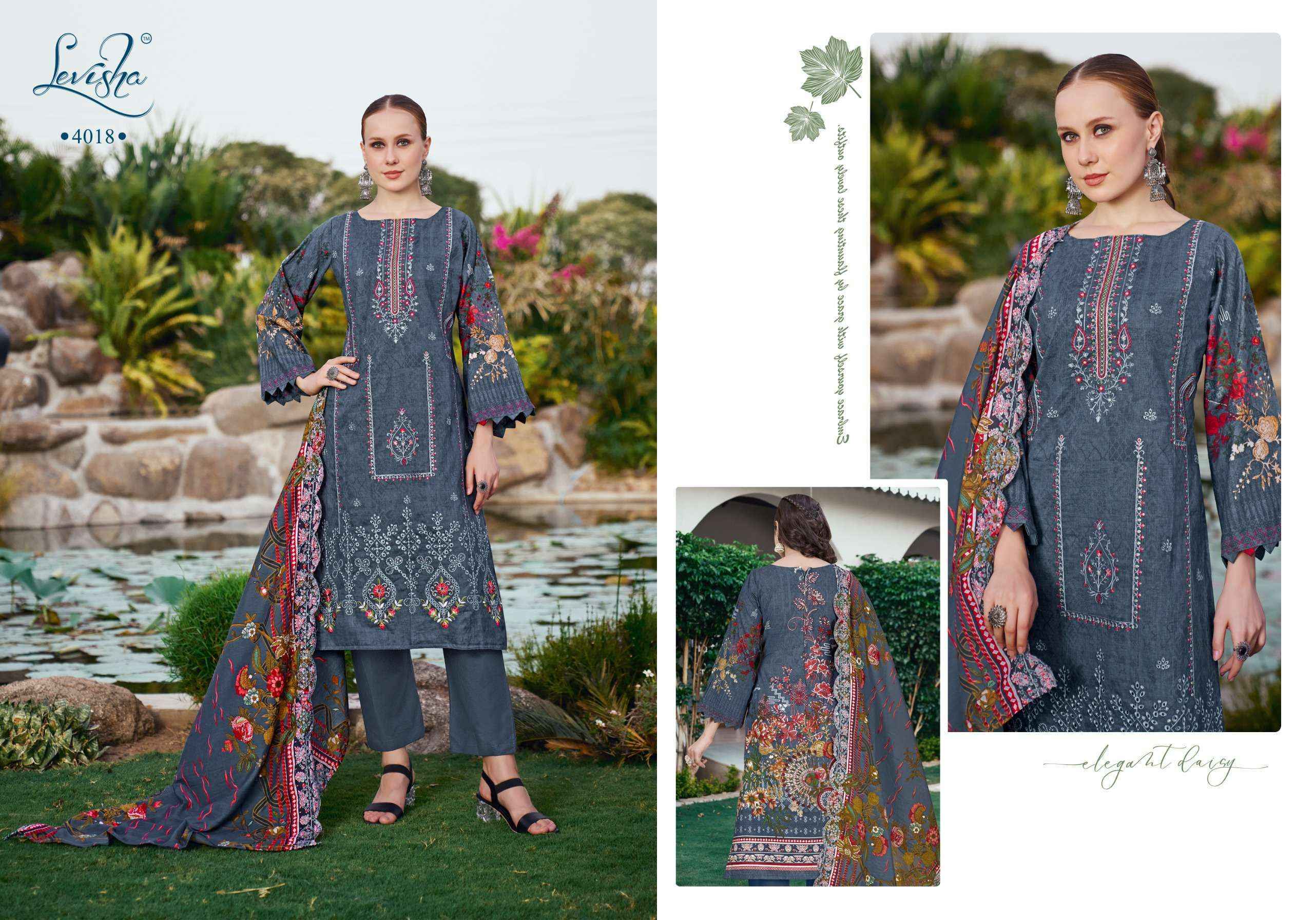 Levisha Riyasat Lawn Cotton Dress Material (6 pcs Catalogue)