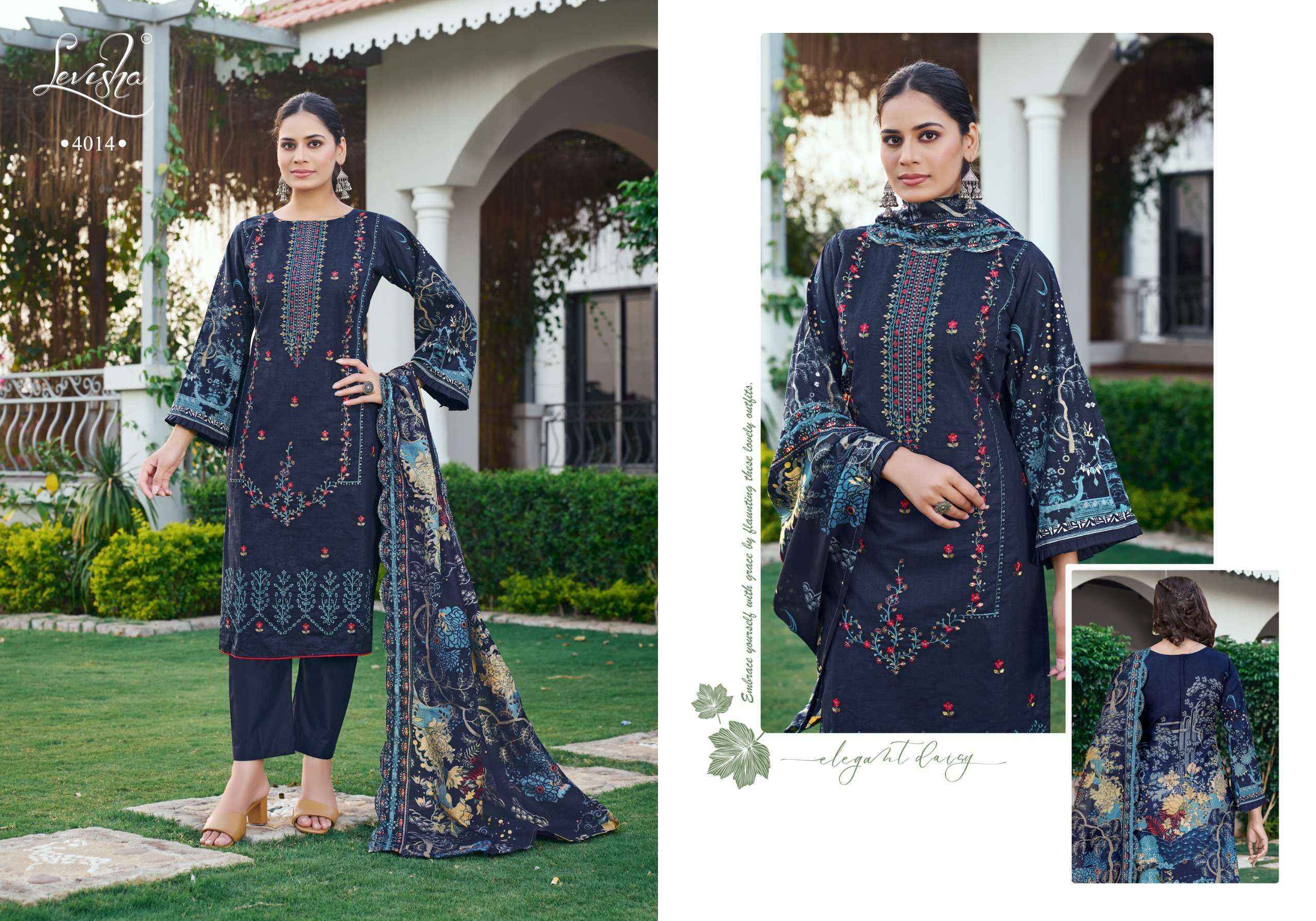 Levisha Riyasat Lawn Cotton Dress Material (6 pcs Catalogue)