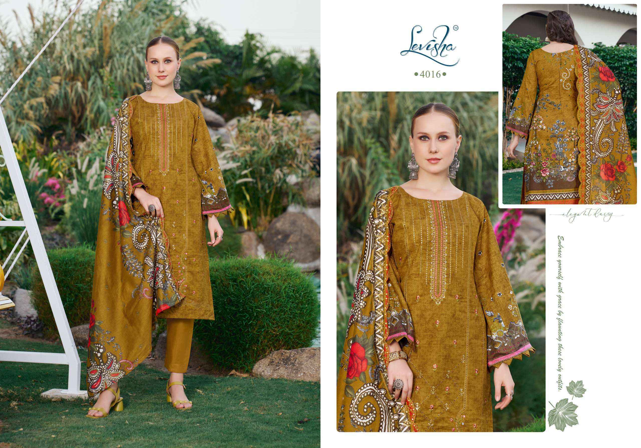 Levisha Riyasat Lawn Cotton Dress Material (6 pcs Catalogue)