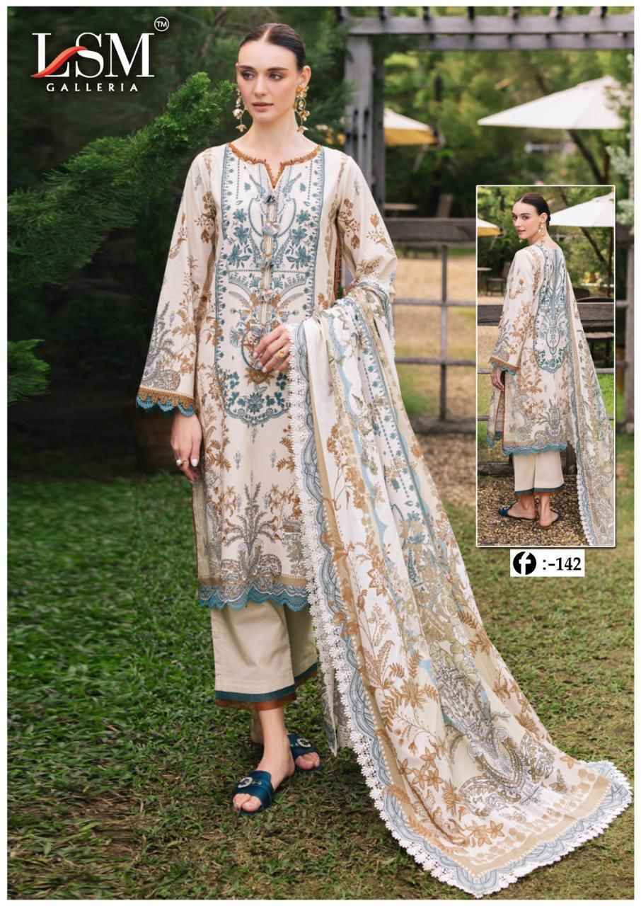 LSM Galleria Firdous Queen Lawn Vol 14 Lawn Cotton Dress Material 6 pcs Catalogue