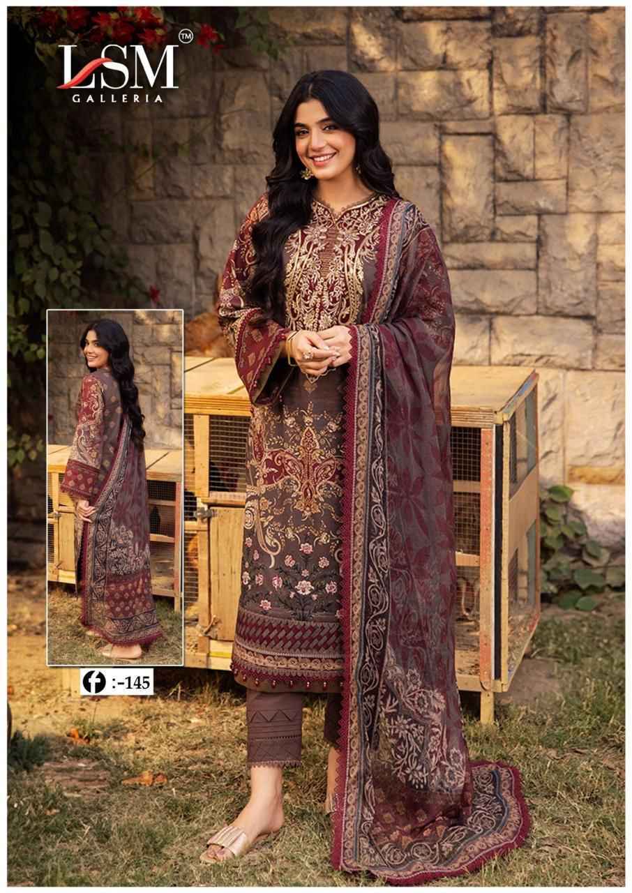 LSM Galleria Firdous Queen Lawn Vol 14 Lawn Cotton Dress Material 6 pcs Catalogue