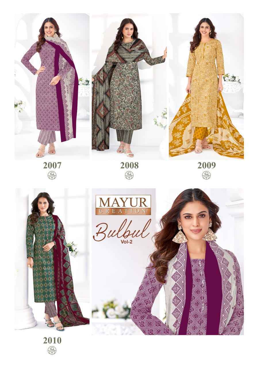 Mayur Creation Bulbul Vol 2 Readymade Cotton Dress 10 pcs Catalogue