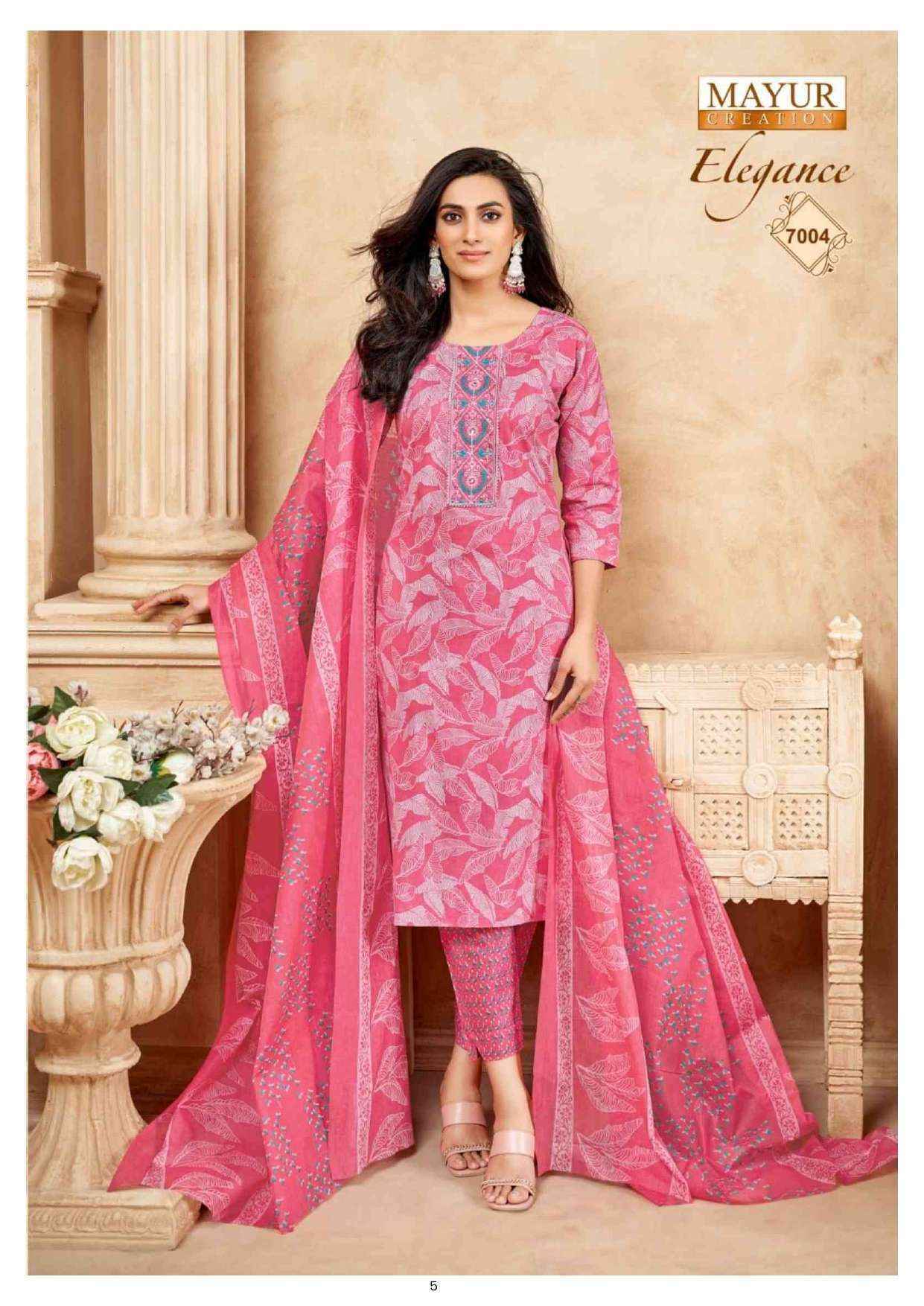 Mayur Creation Elegance Vol-7 Cotton Dress Material (10 pcs Catalogue)