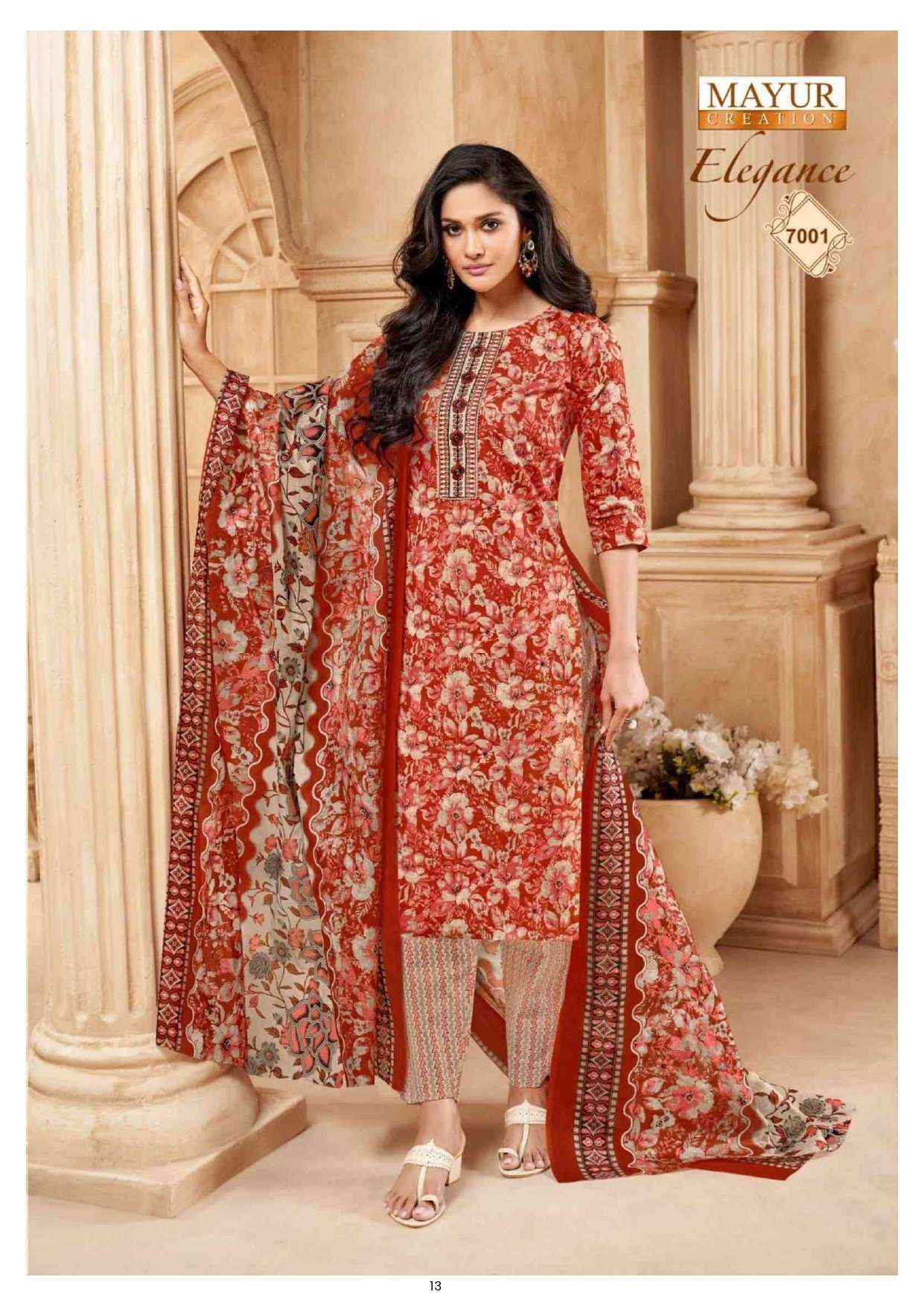 Mayur Creation Elegance Vol-7 Cotton Dress Material (10 pcs Catalogue)